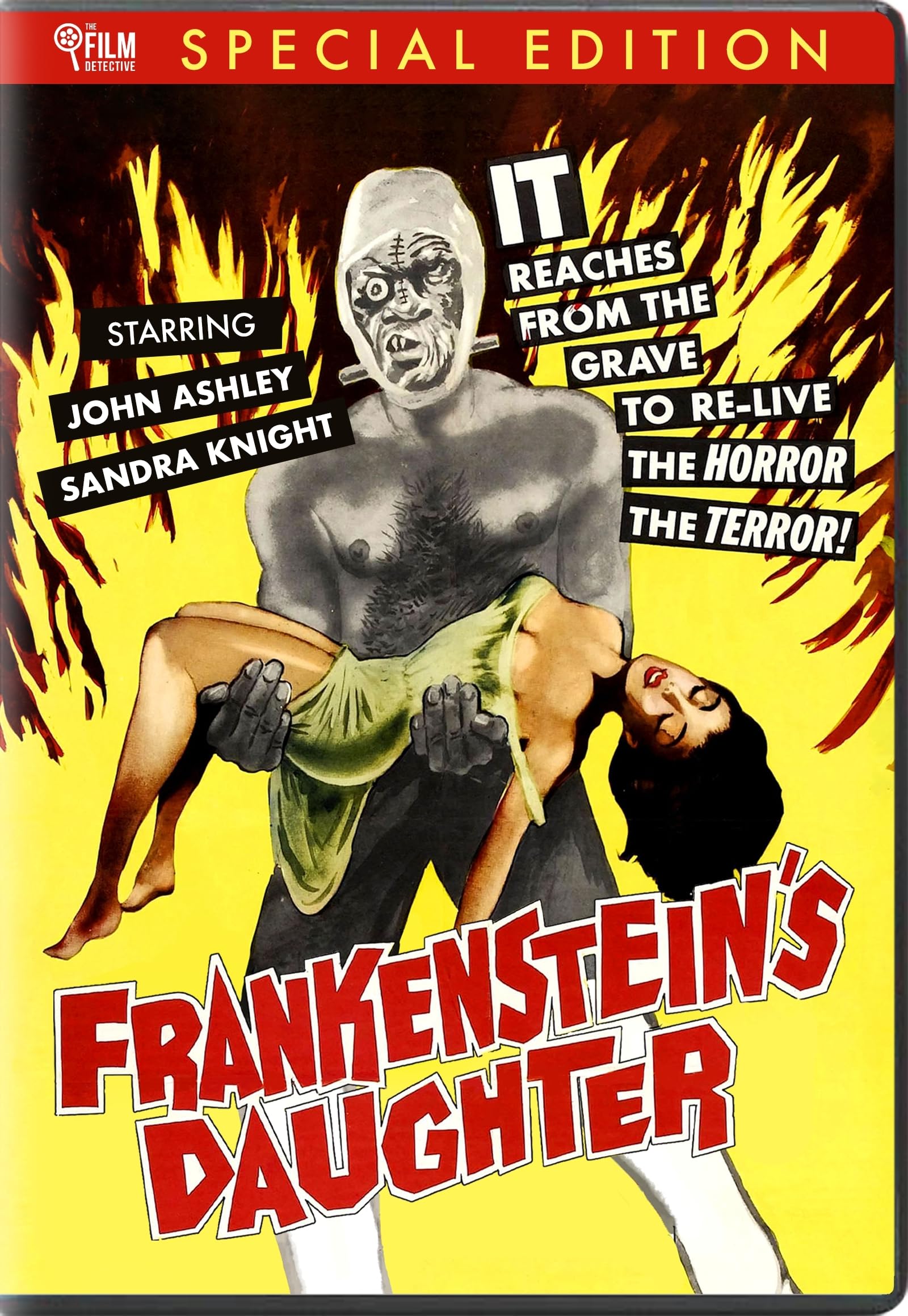Frankenstein's Daughter DVD el regalo perfecto para cinéfilos amantes del terror clásico USA
