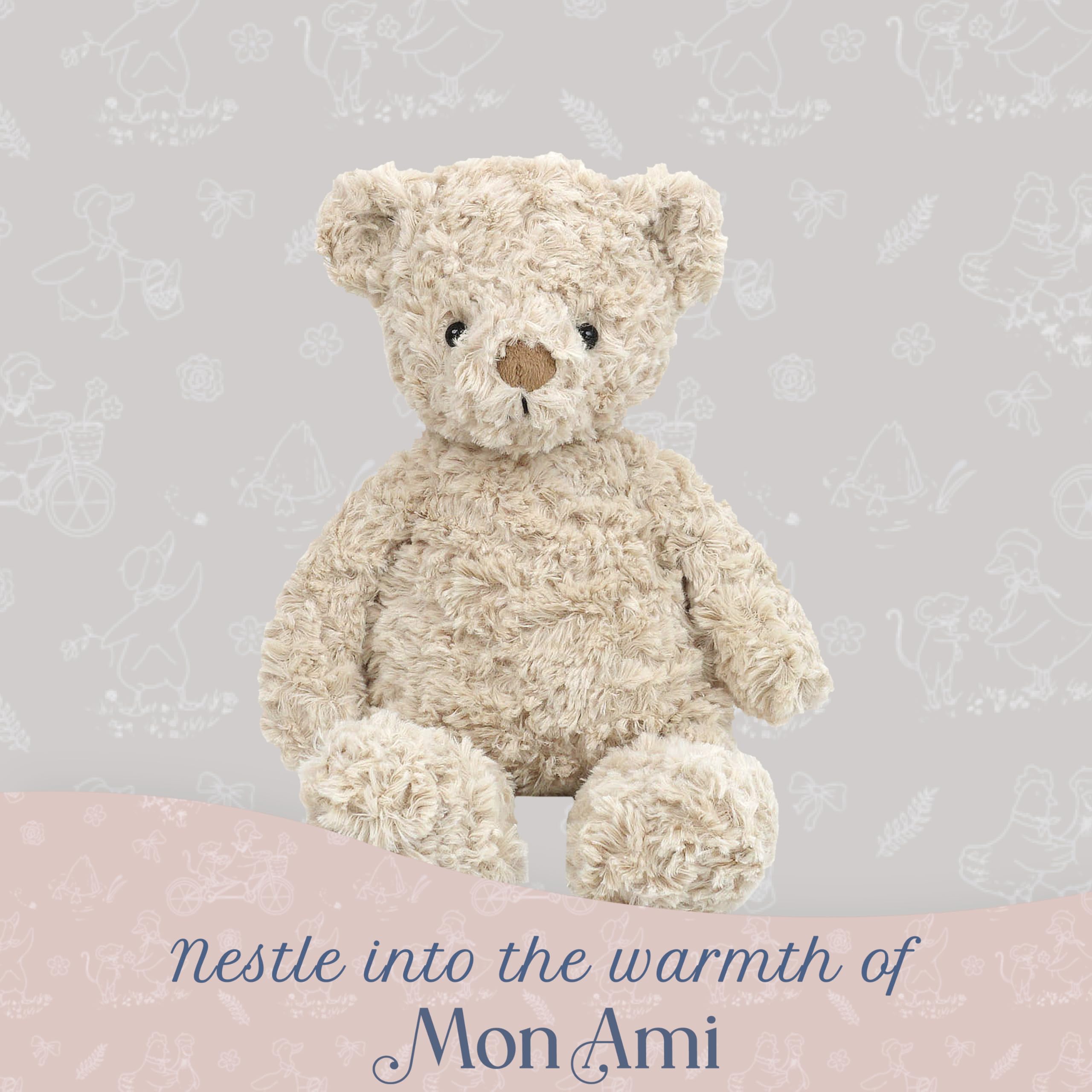 MON AMI Crème Teddy Bear 12-Inch Stuffed Animal for Boys & Girls, Cream, 12 inches - Image 4