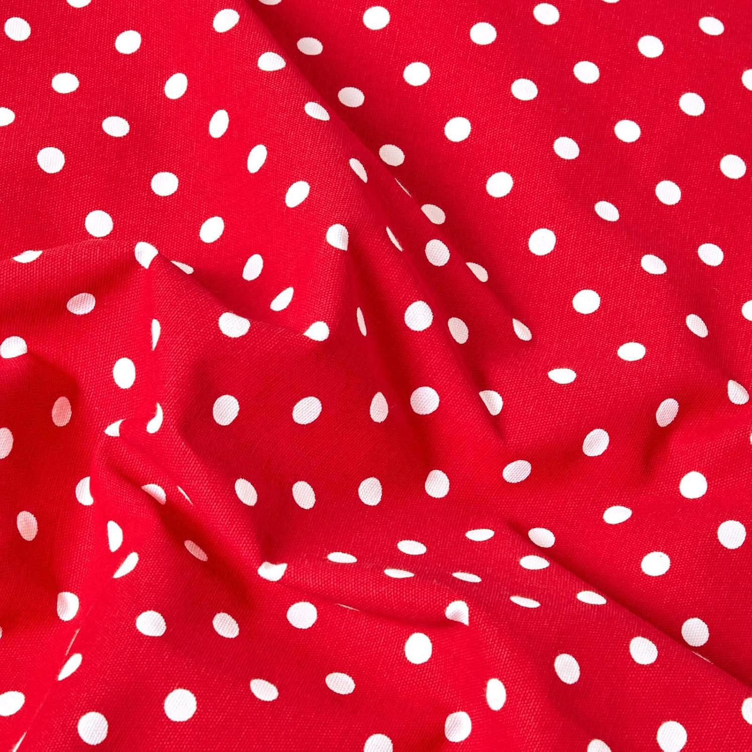 HOMESCAPES, Decorative Throw, 150 x 200 cm 60 x 79 Inch, Red Polka Dots, Red Stripes, 100% Cotton - Image 5