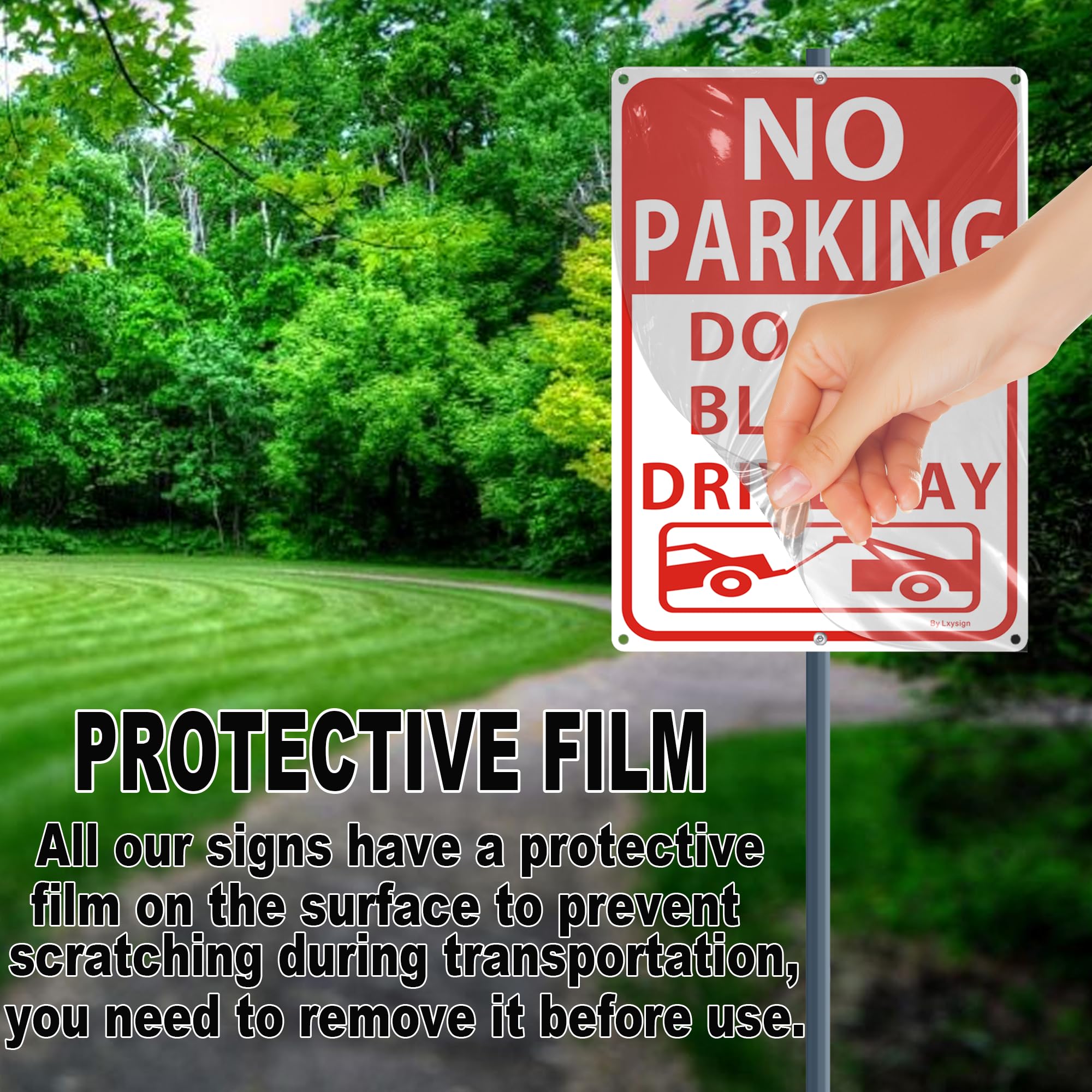 „Do Not Block Tor“ Schild – Reflektierendes Aluminium-Schild 25,4 X 35,6 Cm, Wetterfest, Rostfrei, Mit Löchern Zum Befestigen – Made In USA