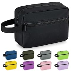 Elviros Travel Toiletry Bag for Women and Men Lightweight Makeup Bag Hanging Dopp Kit with Shaving Compartment Cosmetic