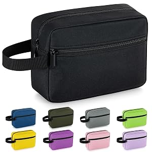 Elviros Travel Toiletry Bag for Women and Men Lightweight Makeup Bag Hanging Dopp Kit with Shaving Compartment Cosmetic