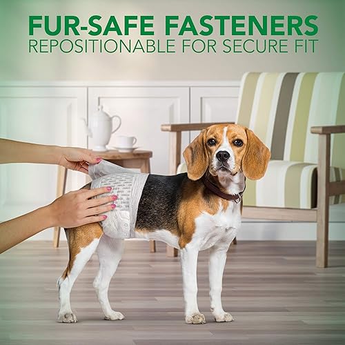 Miniatura 4 de Vet's Best VetS Best Comfort Fit Disposable Male Dog Diapers  Absorbent Male Wraps with Leak Proof Fit  Small, 30Count