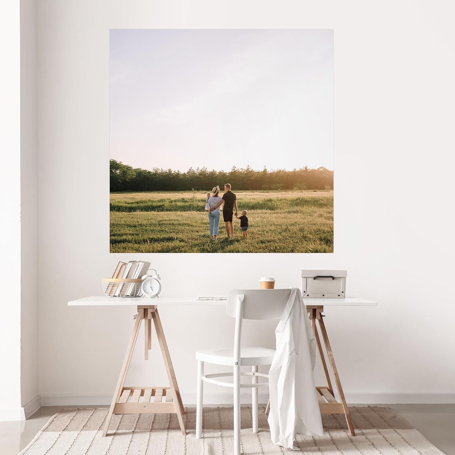 SIGNFORD Custom Wall Mural Prints with Your Photos Removable Wallpaper Personalized Wall Decorration for Bedroom Living Room - 48x48 inches