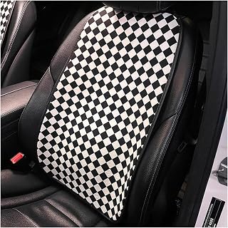 Juego de Fundas Protectoras de Asientos Cojín Universal Para Asiento De Coche, Accesorios De Interior De Coche, De Felpa, Blanco Y Negro, Universal, Para Las Cuatro Estaciones, Invierno ( Talla : Back