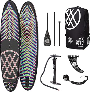 All Round 10'6" Inflatable Paddle Surf Board - With All Accessories - Ideal for All Types of Water - Limited Edition, Trochut Illustration - by Anomy SUP