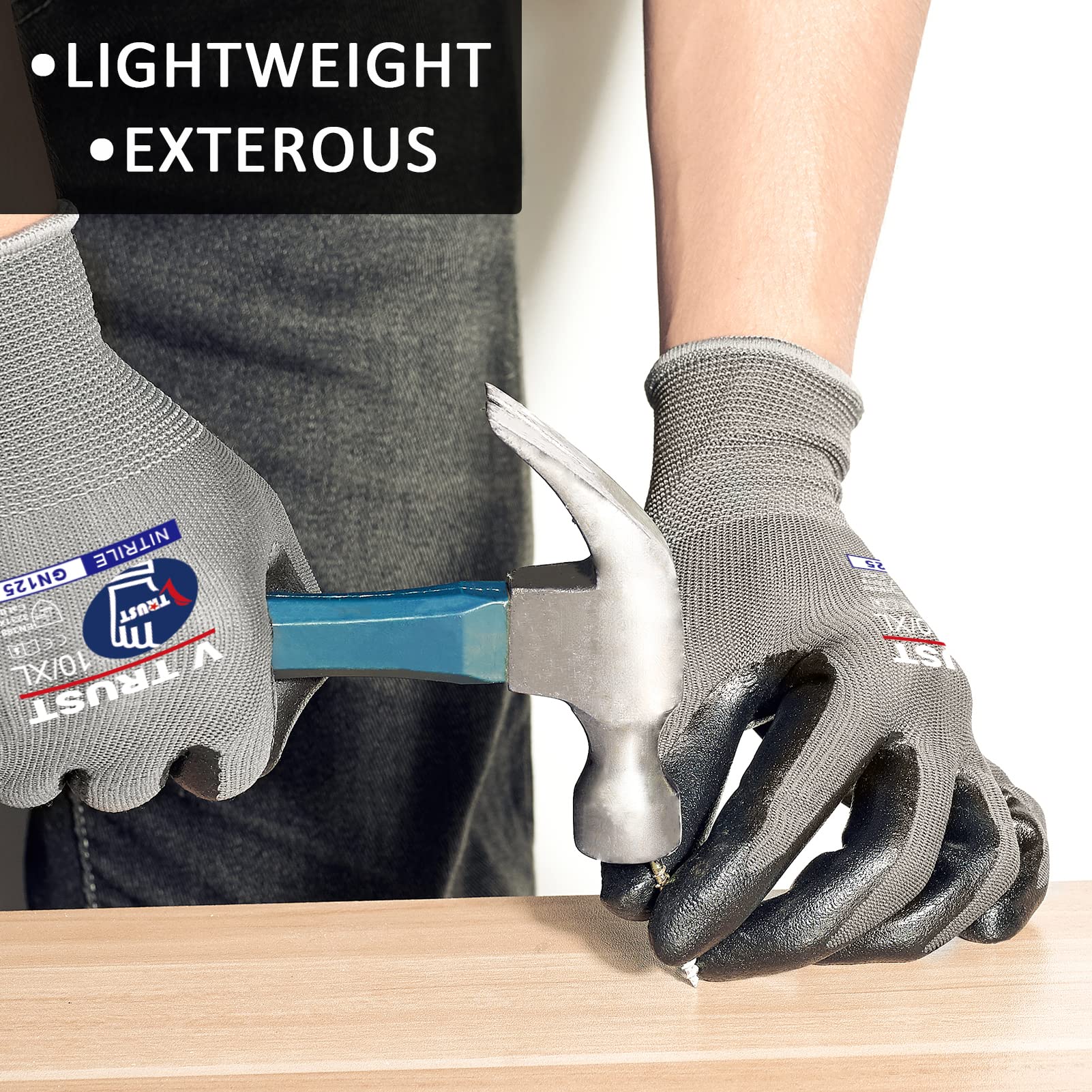 XX Large Leather Work Gloves 3 pair Durable Cowhide Leather for Construction Industrial and Personal Use. Small to XX Large