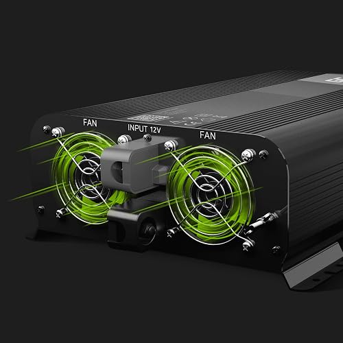 Green Cell INVGC11 adaptateur de puissance & onduleur Auto 2000 W Noir - 4
