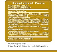 Vista 6 de Premier Research Labs Complete B - Suplemento complejo de vitamina B para una salud óptima Suplemento de vitamina B con biotina 9 vitaminas B