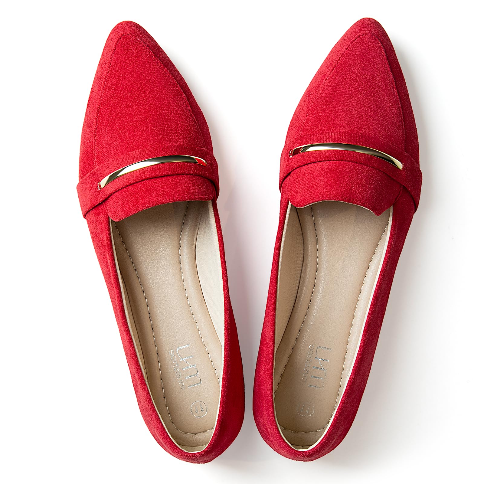 MUSSHOE Flats Shoes Women Pointed Toe Womens Flats Loafers