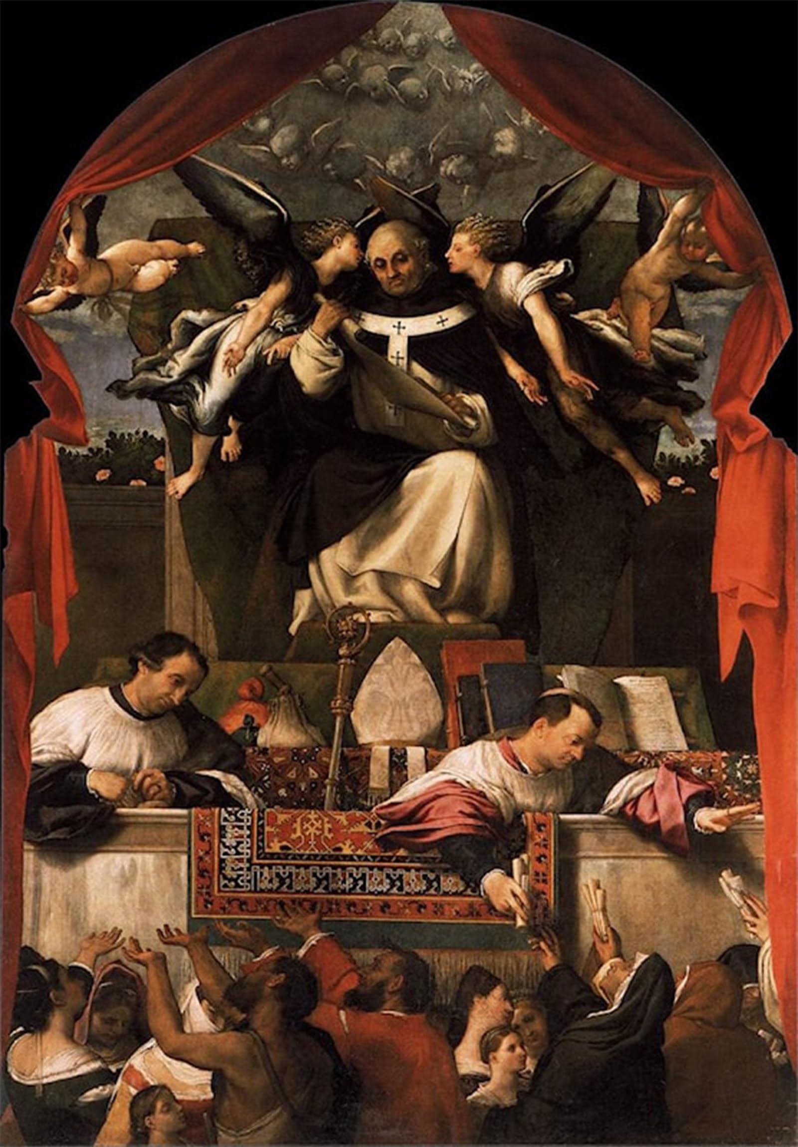 ARTXLXXBN Famous Painting Canvas Artwork Graffiti Print The Alms of Lorenzo Portrait Canvas Image for Home Decor 60x90cm