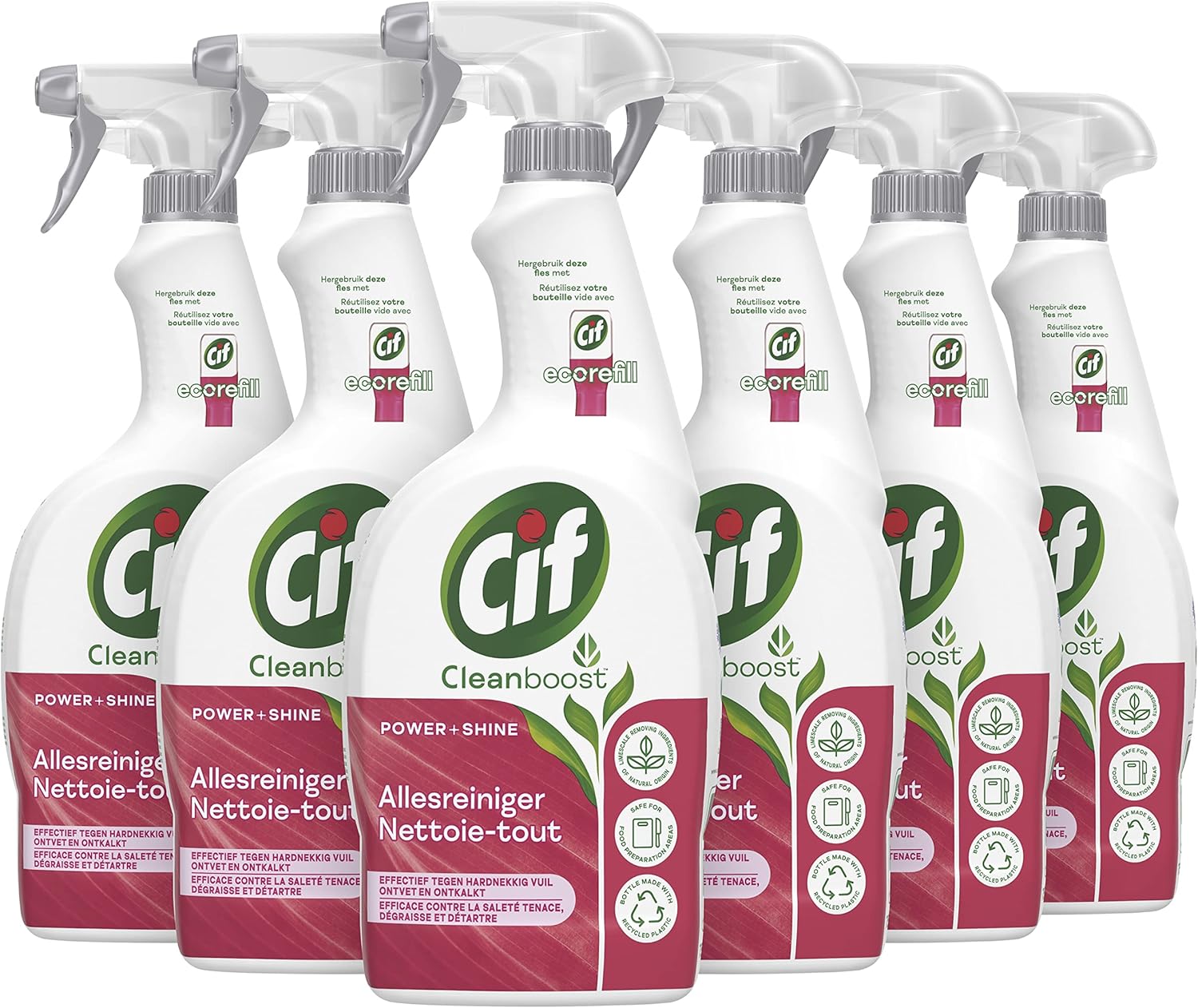 Cif CleanBoost Power & Shine Allpurpose Cleaner Spray, with 5x Power