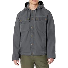 Amazon Basics Mens Insulated Relaxed Fit Hooded Workwear Jacket