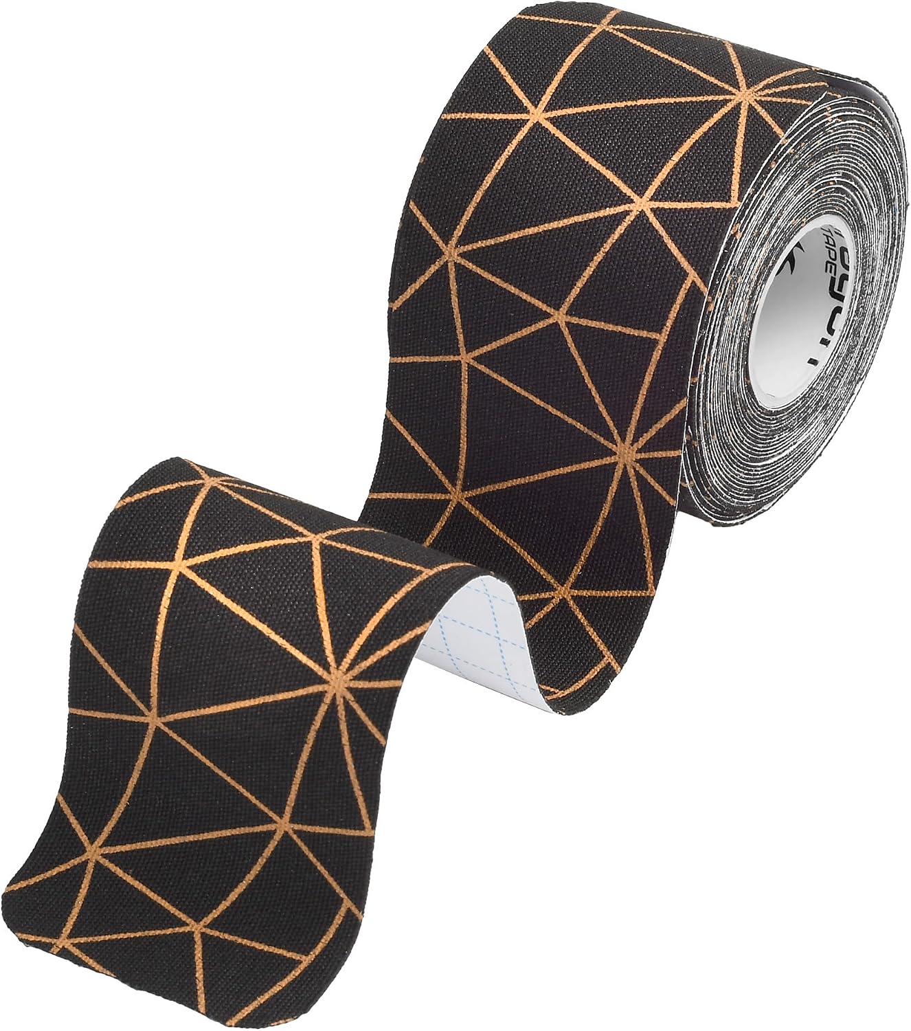 Copper Infused Kinesiology Tape – 20 Precut Water Resistant Strips per Roll – Premium Elastic Athletic Tape for Muscle Strain, Joint Support, Weightlifting & Recovery (Black, Single Roll)