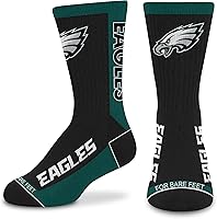 Vista 27 de For Bare Feet NFL - Calcetines unisex para niños de la NFL Mvp Crew