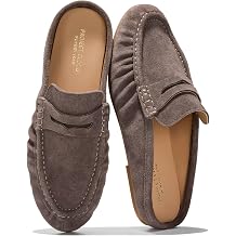 Project Cloud 100% Genuine Leather Penny Loafers for Women Mule 