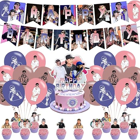 Peso Pluma Birthday Party Supplies Peso Pluma Rapper Singer Party Decorations