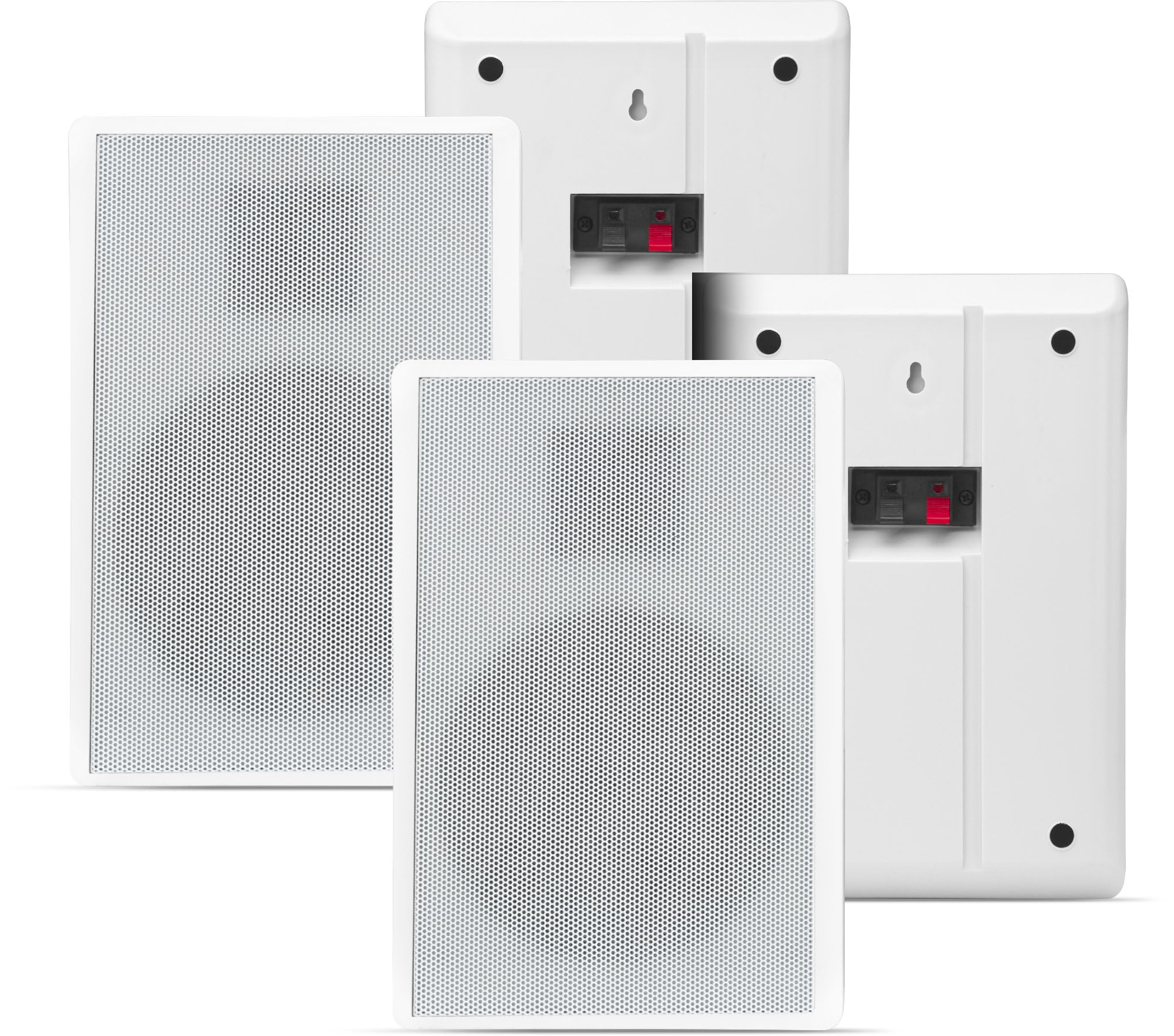 Pronomic FLS-540 WH 2-parowy zestaw głośników ściennych HiFi, 2-drożny, głośnik niskotonowy 5,25"/133 mm, głośnik wysokotonowy 1,2"/30 mm, 25/50 W RMS/Peak, połączenie listwy zaciskowej, biały.