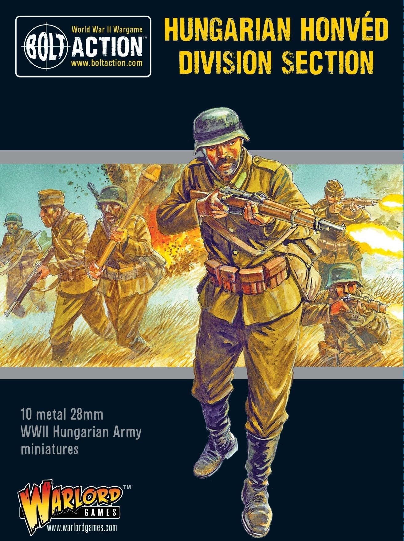 Warlord Games Hungarian Army Honved Division Section - 28mm Scale Metal Miniatures for Bolt Action Highly Detailed World War 2 Miniatures for Table-top Wargaming