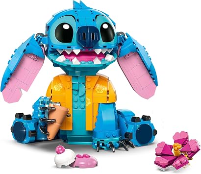 LEGO ǀ Disney Stiç 43249-9 Yaş ve Üzeri Çocuklar için Dondurma Külahlı İnşa Edilebilen Yaratıcı Oyuncak Yapım Seti (730 Parça)