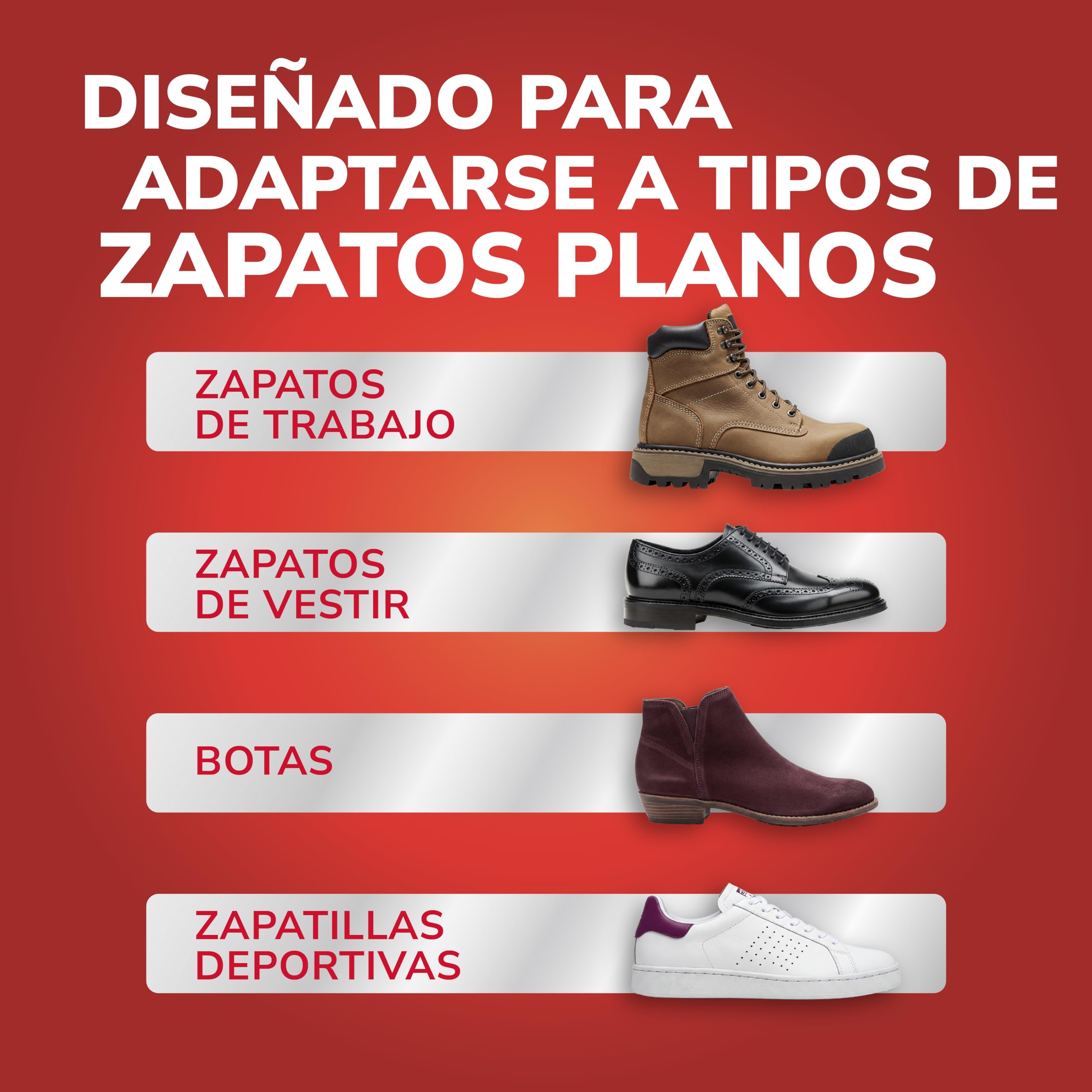 Scholl Plantilla In-Balance para el Alivio del Dolor de Rodilla y Talón, 1 Par, Blanco, Talla L (42.5-45), 2 Unidades