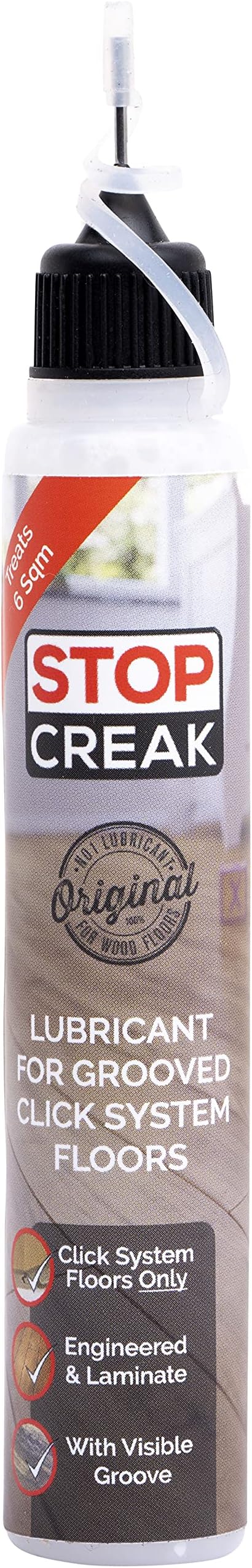 Stop Creak Lubricant for Squeaky Click System Wood and Laminate Floors 30ml. This is NOT A Guaranteed FIX So Read Product Description Carefuily