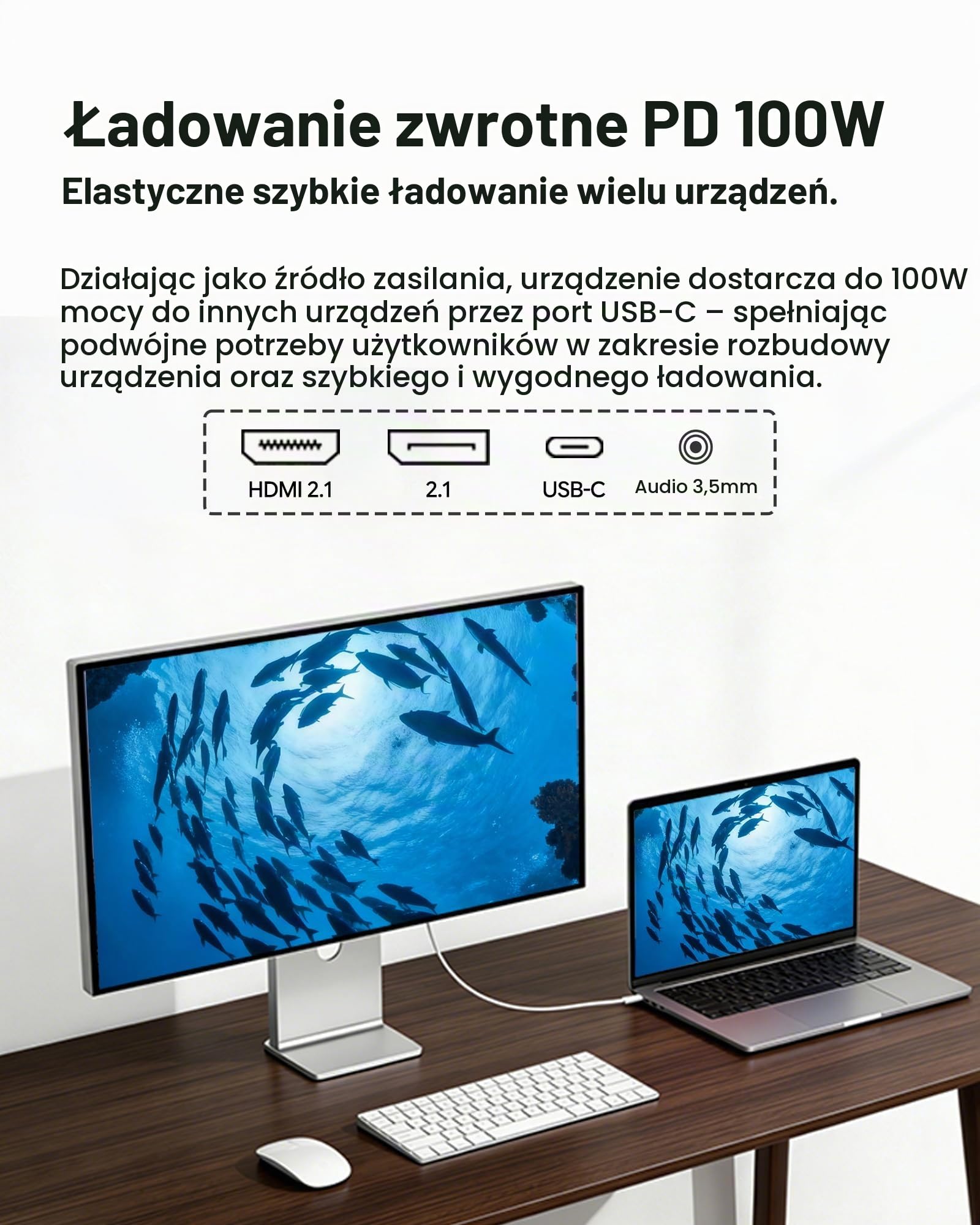 Monitor Kuycon G32X 32 cale FHD (6016 x 3384) 6K, czarny panel IPS, 1,07 miliarda kolorów, 99% sRGB, 5 ms, G-Sync FreeSync, kontrast 1500:1 (Minimalistyczny – z podstawką)