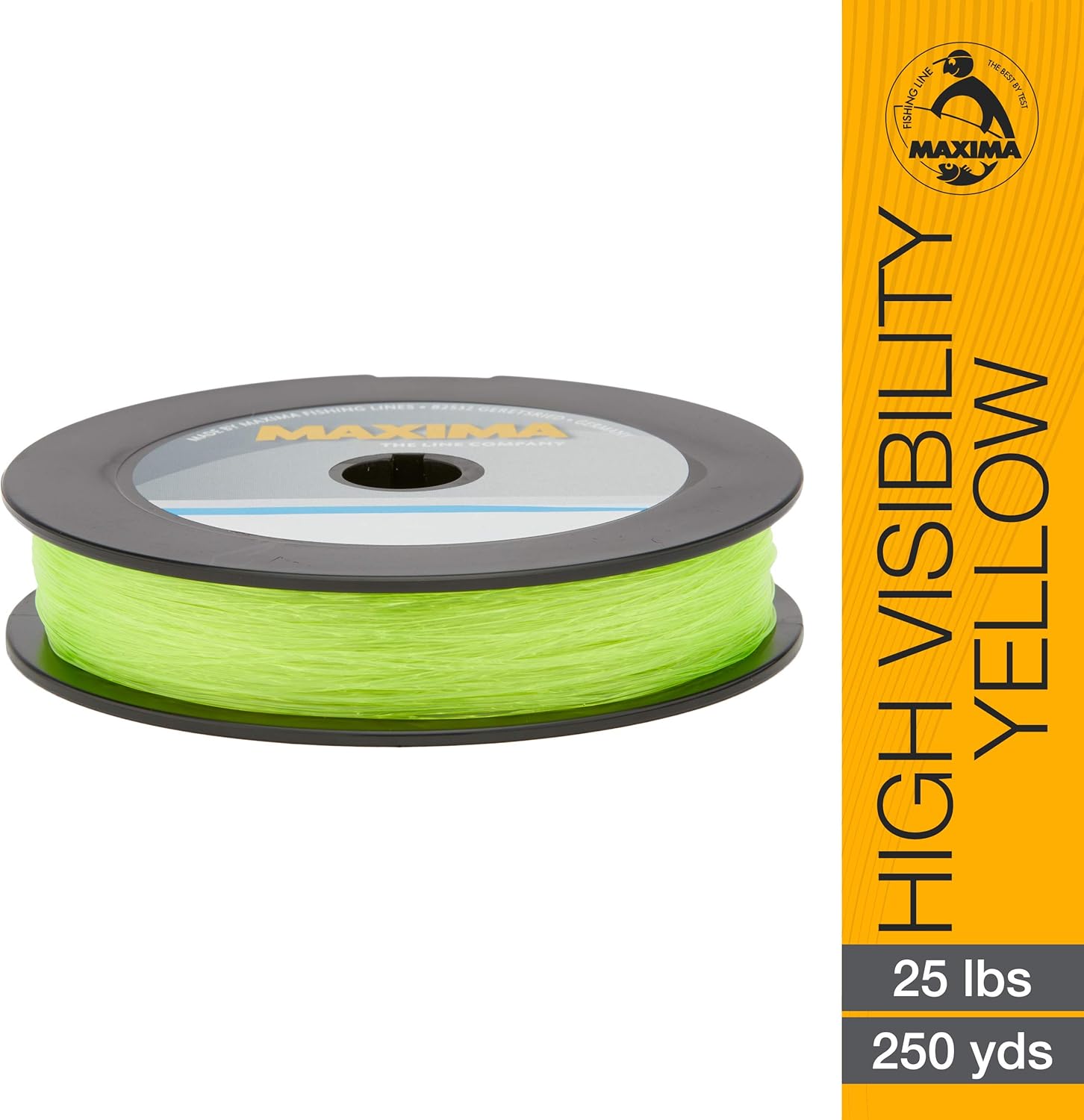 Maxima Fishing Line One Shot Spool, High Visibility Yellow