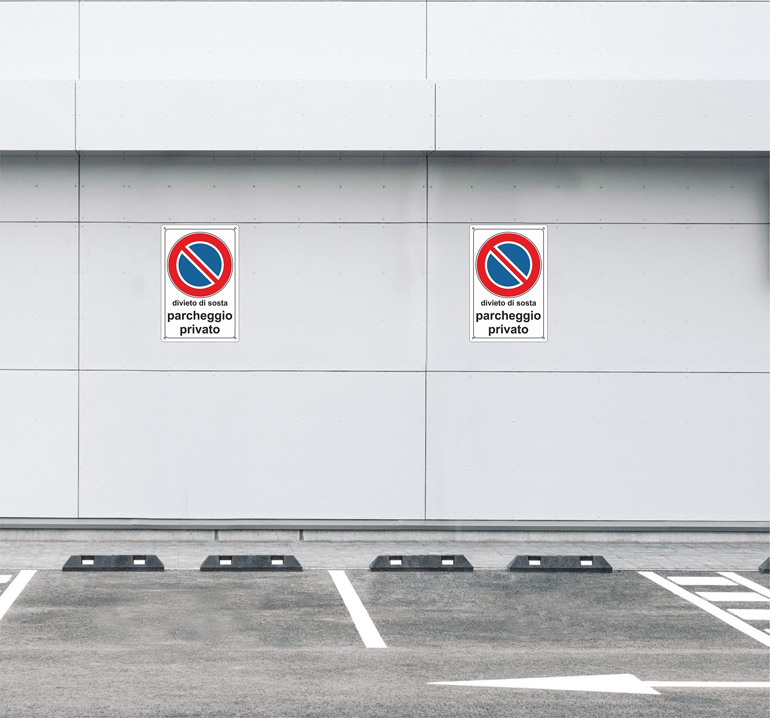 Cartello Parcheggio Privato Divieto Di Sosta - Alluminio 20x30 Cm, Per Esterno - Foto 2