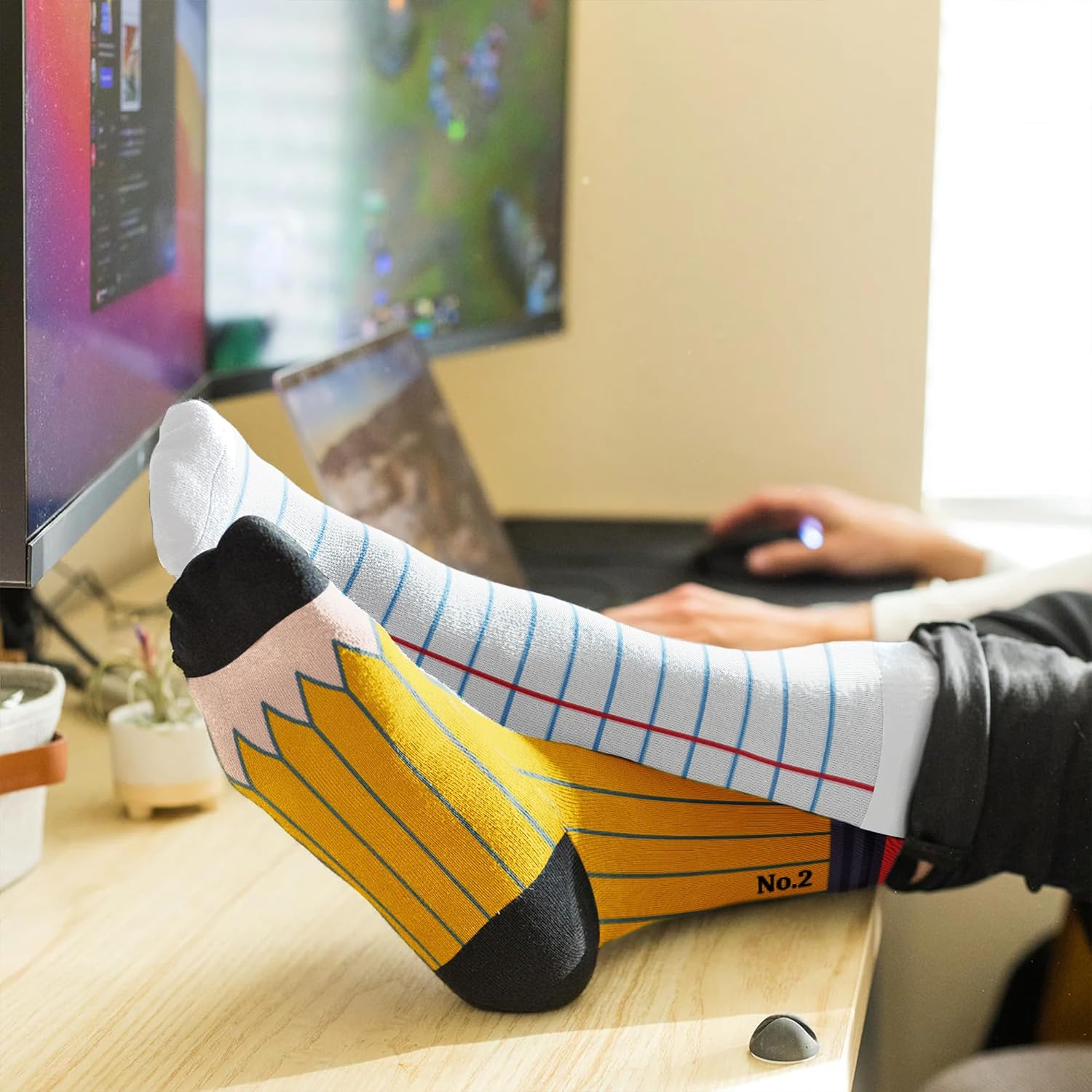 Crazy Socks, Funny Socks for Kids, Girls & Boys - Cool Gag gift - Christmas Gifts, Stocking Stuffers for Women, Men - Image 3