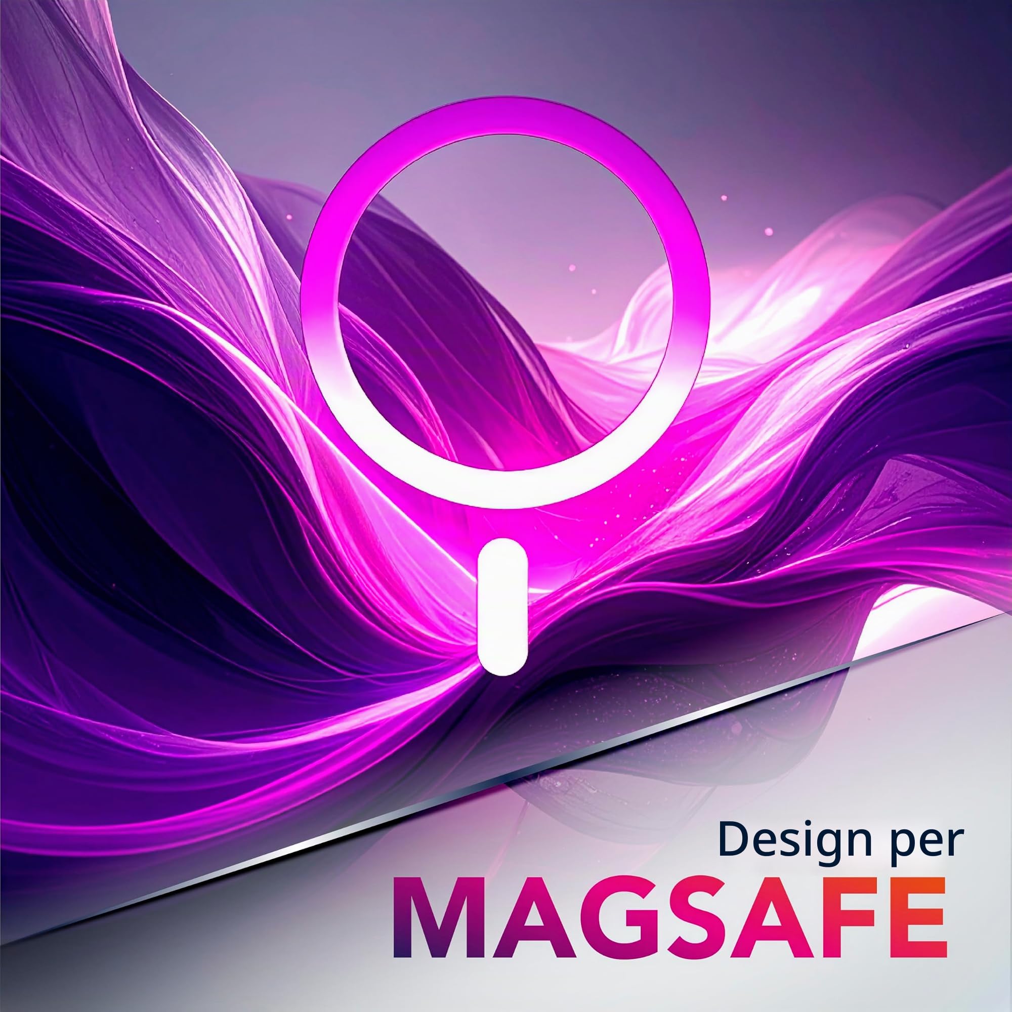cellularline - Spin Mag - Compatibile con iPhone 17 Pro Max - Custodia con supporto ad anello rotabile, compatibile con ecosistema Magsafe - Bordi rialzati - Trasparente