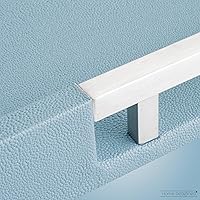 Vista 6 de Moderna y elegante bandeja rectangular de 17.5 x 12 pulgadas, estilo shagreen, color azul bebé claro, con aspecto de cuero falso, decoración