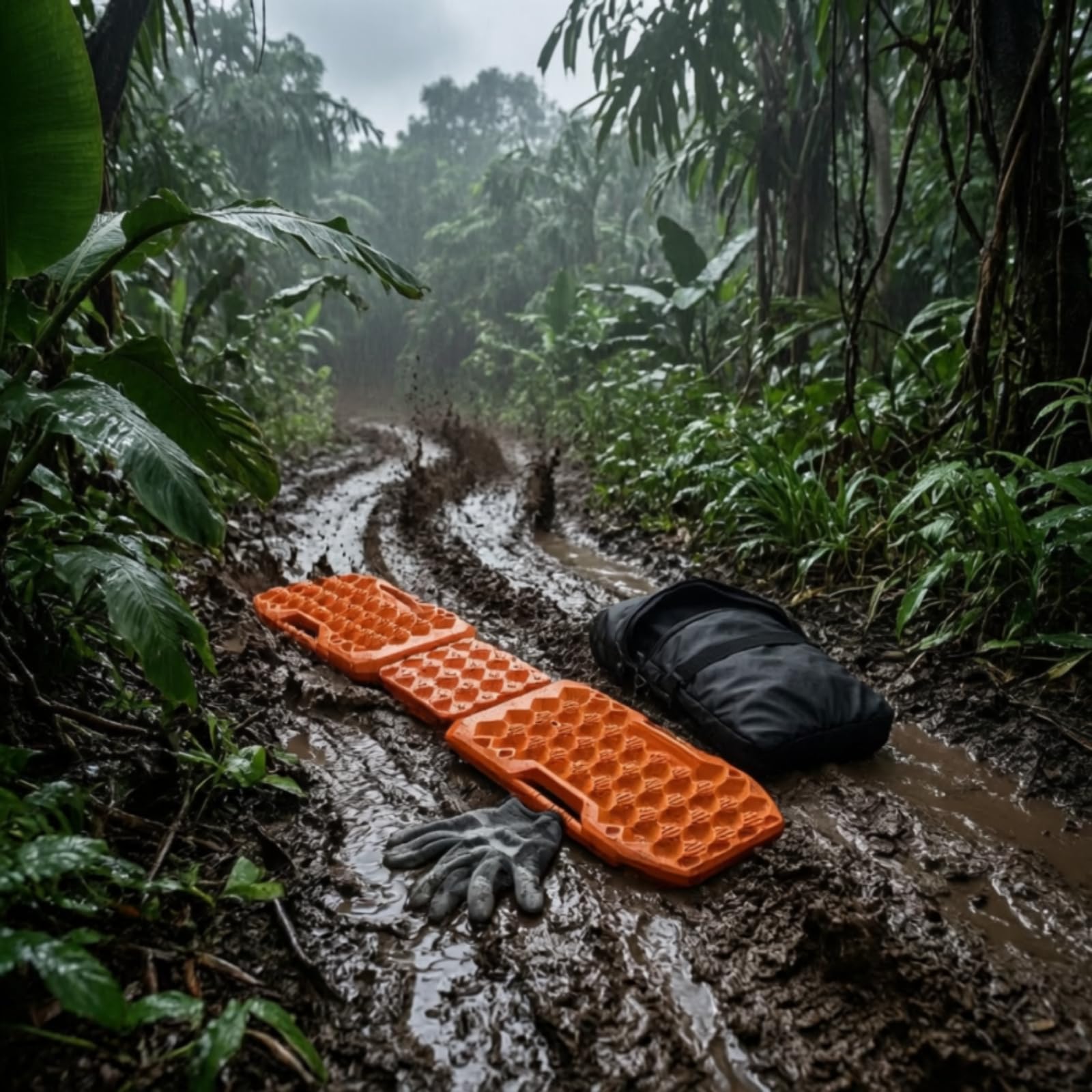 Plancha satasco con Bolsa Conectable Rampa Recuperación Vehículo para Nieve