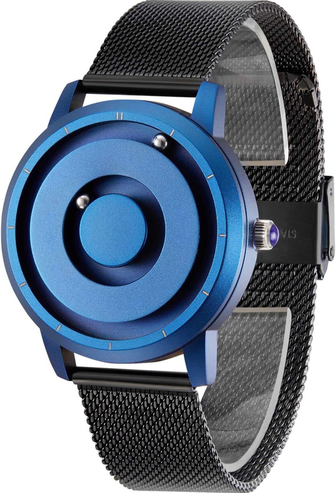 Magnetic Bead Analog Watch - Stainless Steel Strap and Unique Pointer Design, Unisex Magnetic Watches, Super Strong Magnetic Drive Men's Watch