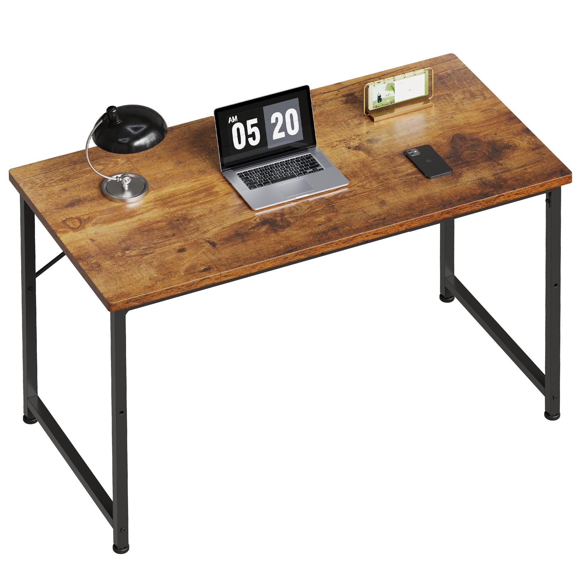 事務机・学習机 WORK DESK Amazon | ZXD pcデスク ラック付き 幅80cm×奥行50cm パソコン