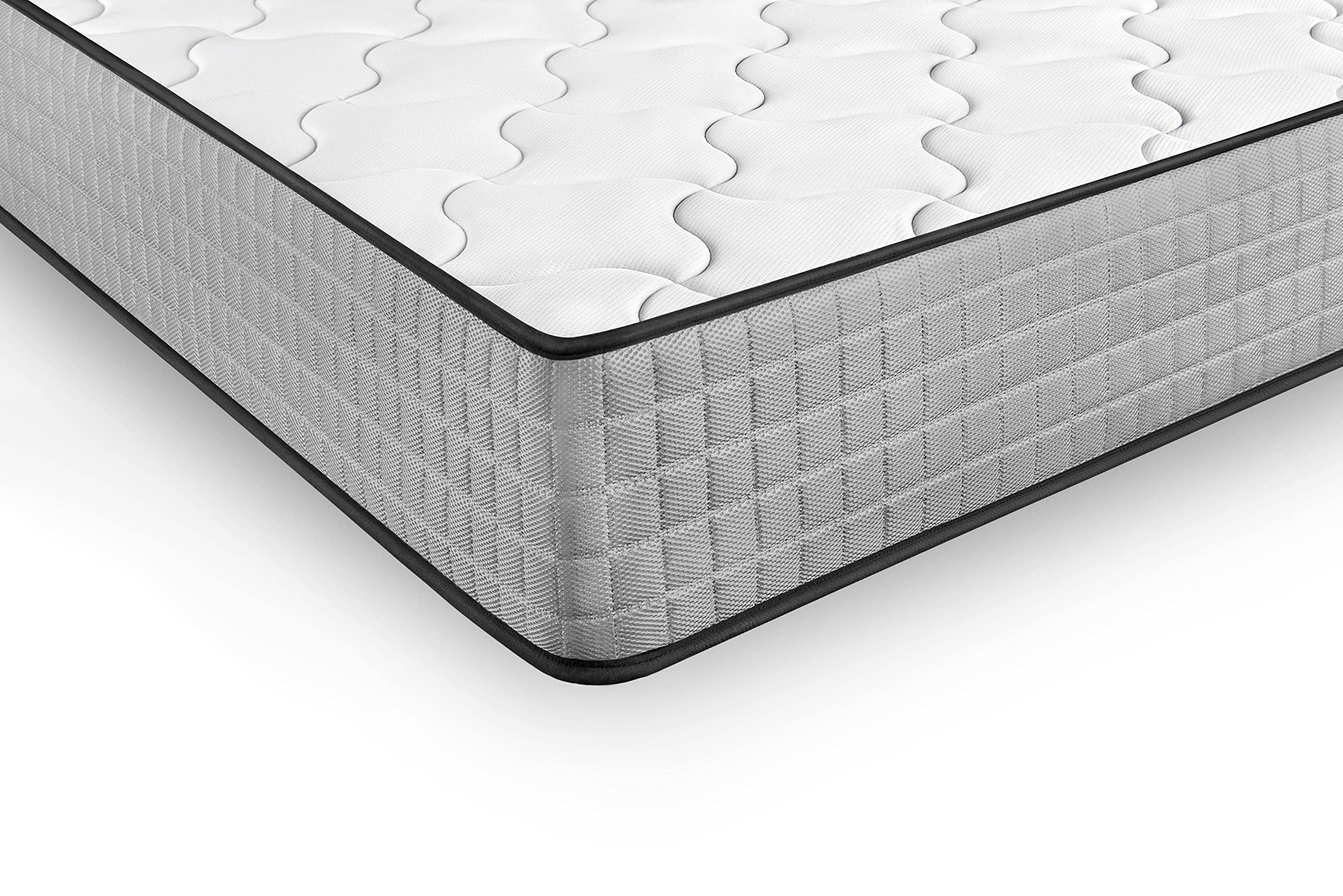 Cama express Colchón Viscoelástico Top Dream + Somier Hermes con 4 Patas 32 cm, Medida : 80 x 190 cm