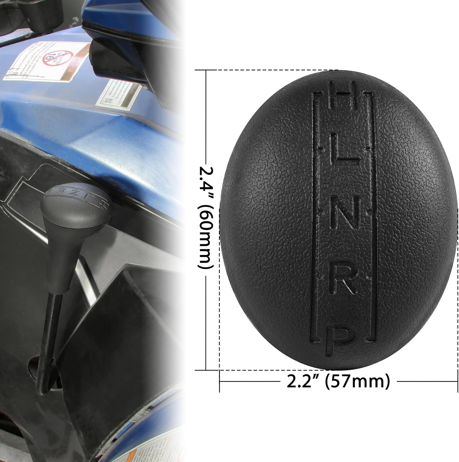 SAUTVS Gear Shift Knob Cover for Polaris Sportsman Ranger, Gear Selector Shifter Lever Handle Cap for Polaris Sportsman 450 500 700 2002-2014, Ranger 570 900 2010-2014 Accessories, Replace# 5412003