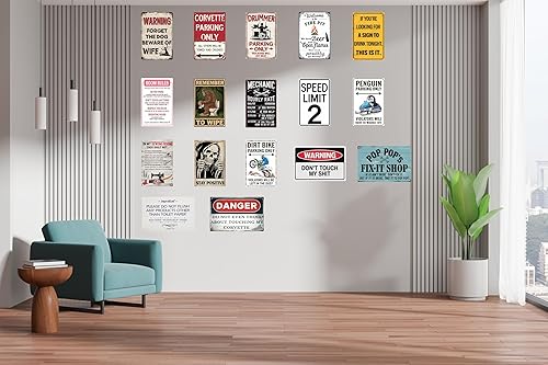 Miniatura 7 de Regalos de mecánico para hombres, decoración de garaje, accesorios mecánicos, mecánico, reproducción de tarifas horarias, letrero de metal con