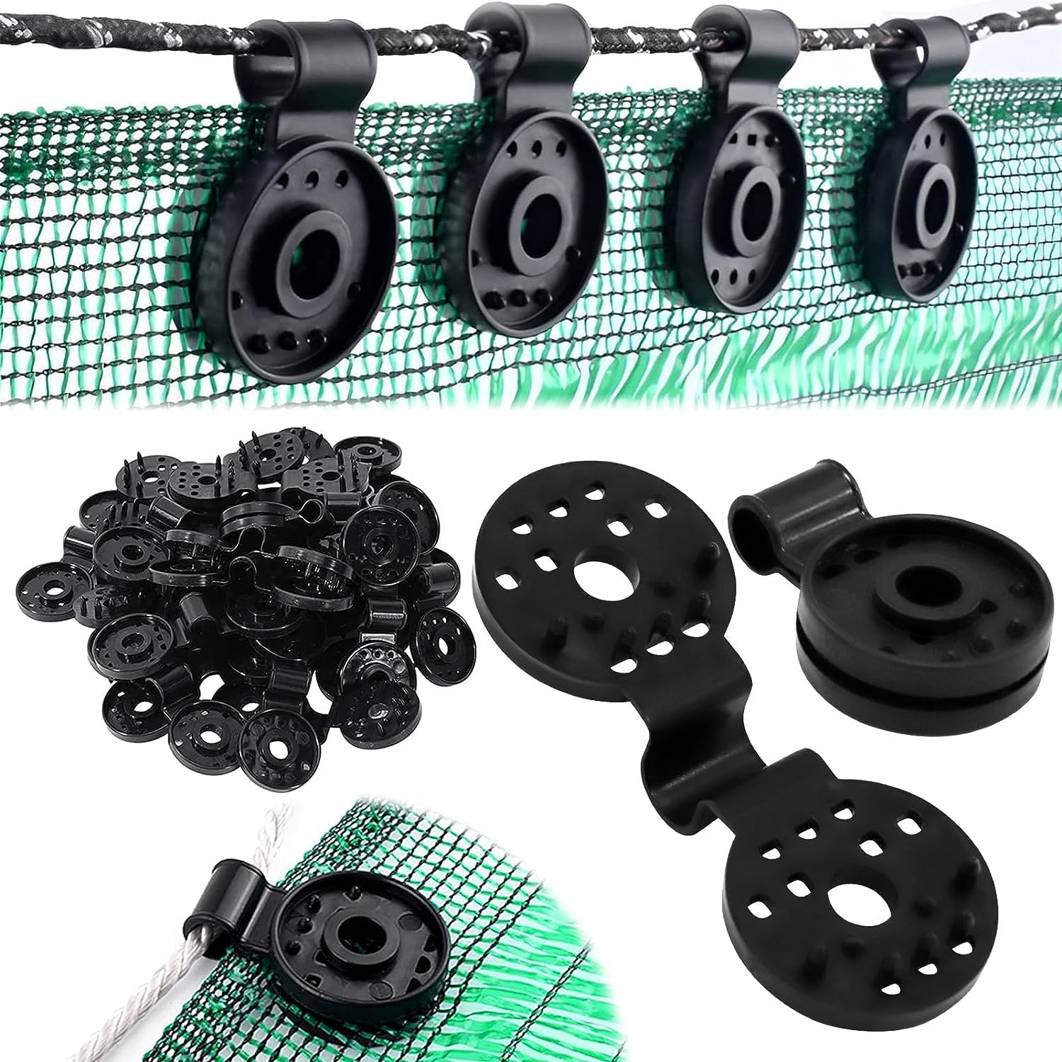 50 Pack Shade Cloth Clips, 2023 Reuse Shade Cloth Plastic