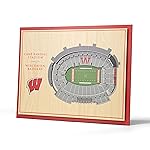 YouTheFan NCAA Wisconsin Badgers 5-Layer StadiumView 3D Wall Art - Camp Randall Stadium