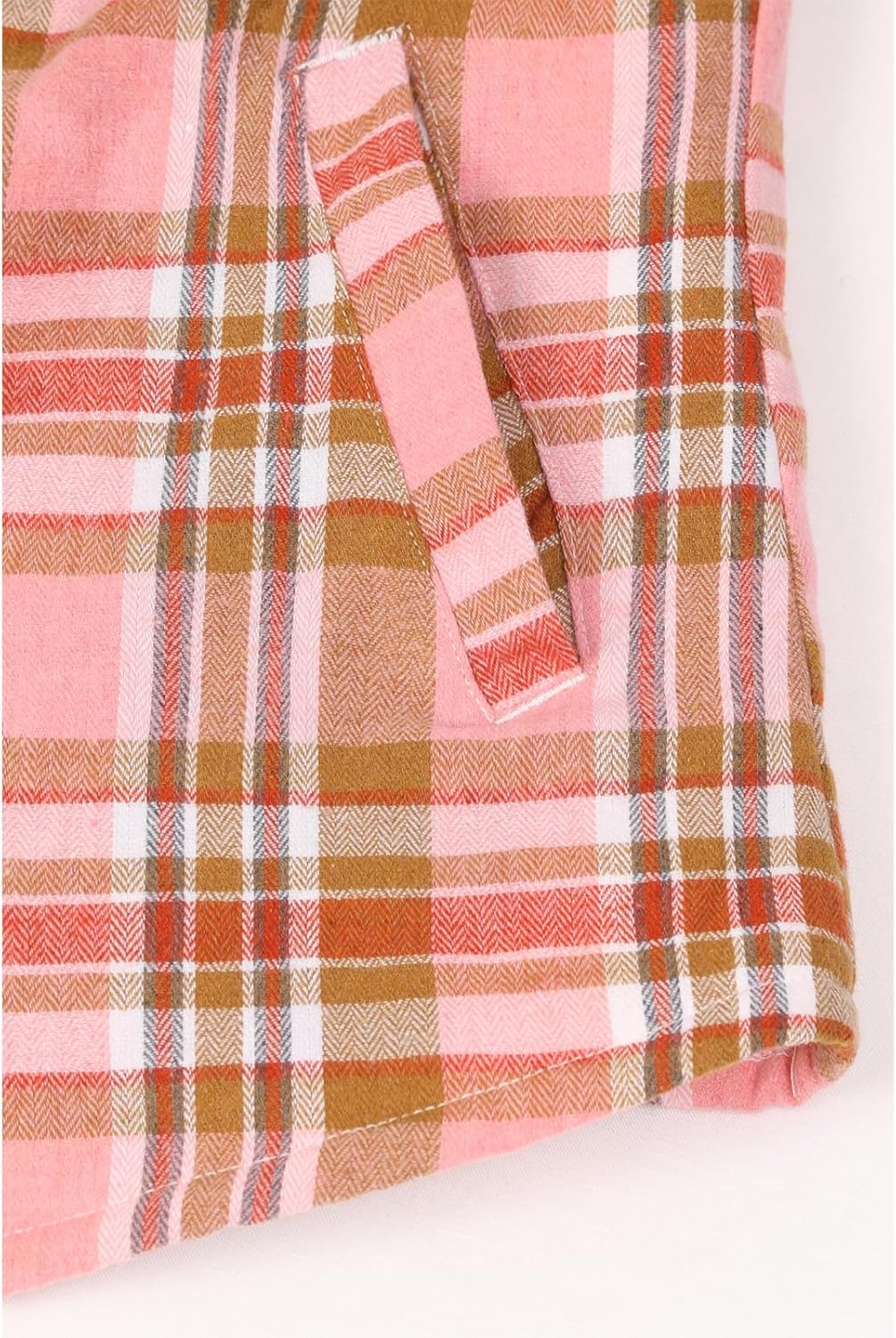 ZENTHACE Women's Flannel Shirt Jacket, Sherpa-Lined Plaid Shacket Jackets, Snap Button Down Outdoor Shirt - Image 6