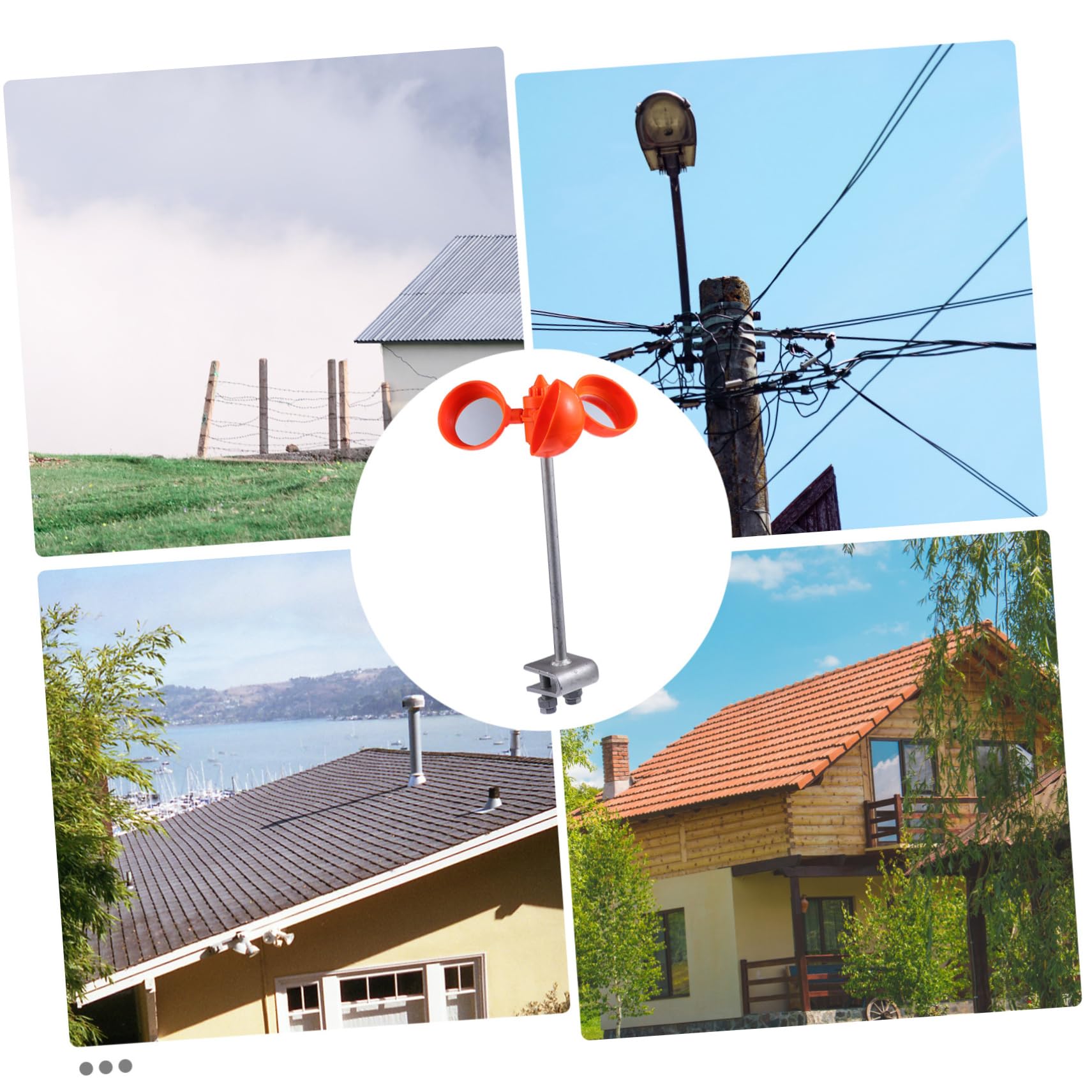 ibasenice Spiegel-Vogel-abwehr-windrad für Garten und Pool Rotiert im Wind und Schreckt Vögel Ab