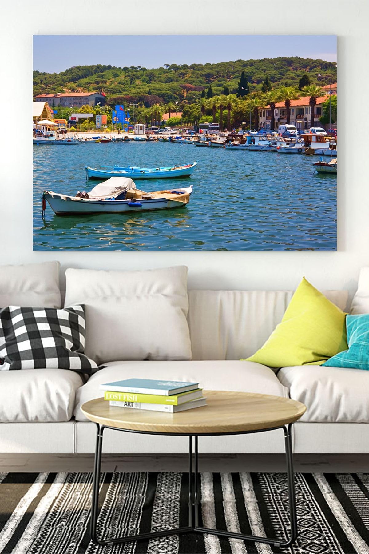 Postermanya (pster15136) Ayvalık Manzara Kanvas Tablo 3 40 x 60