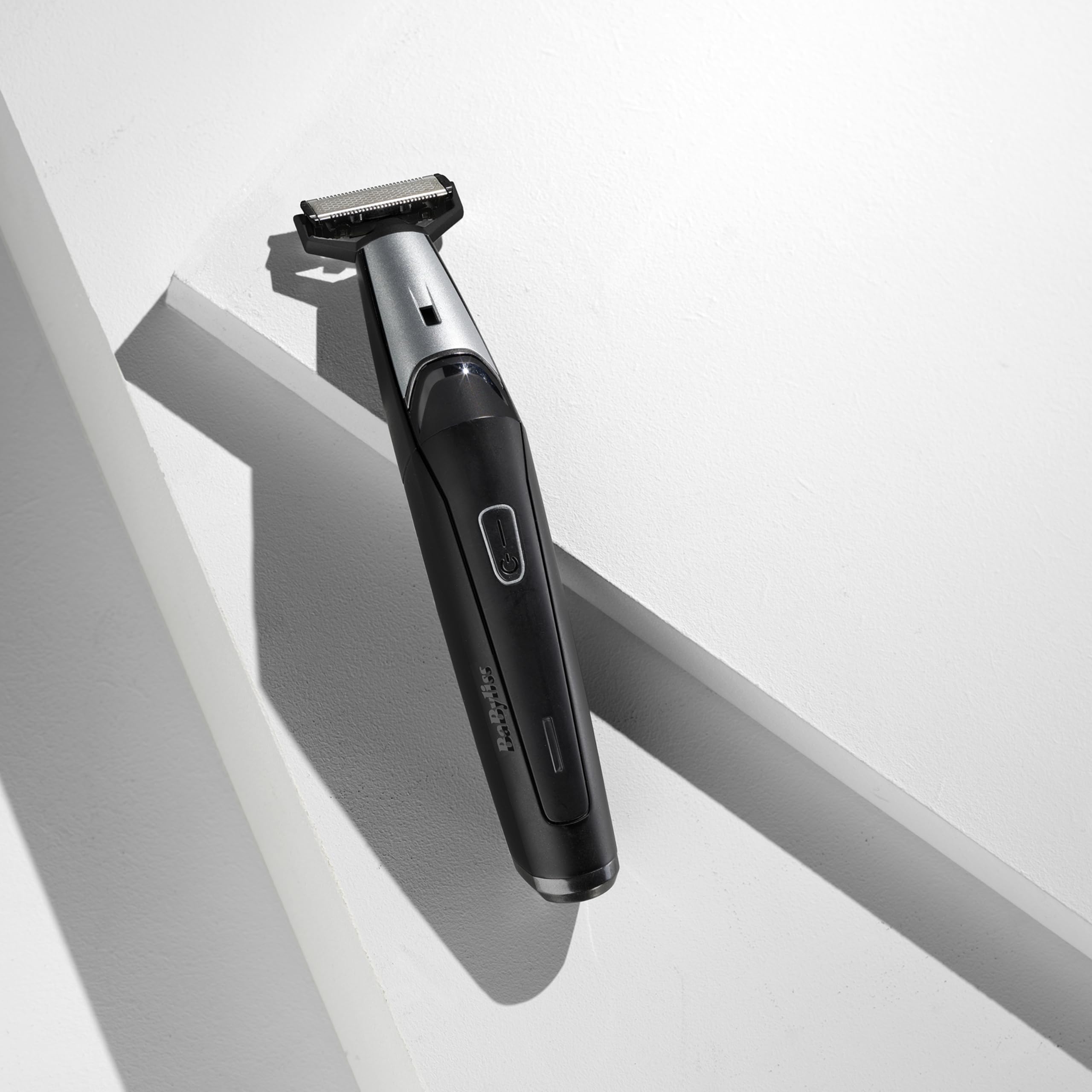 BaByliss T880E Regolabarba Triple S, batteria agli ioni di litio, 3 guide di taglio, Grigio scuro