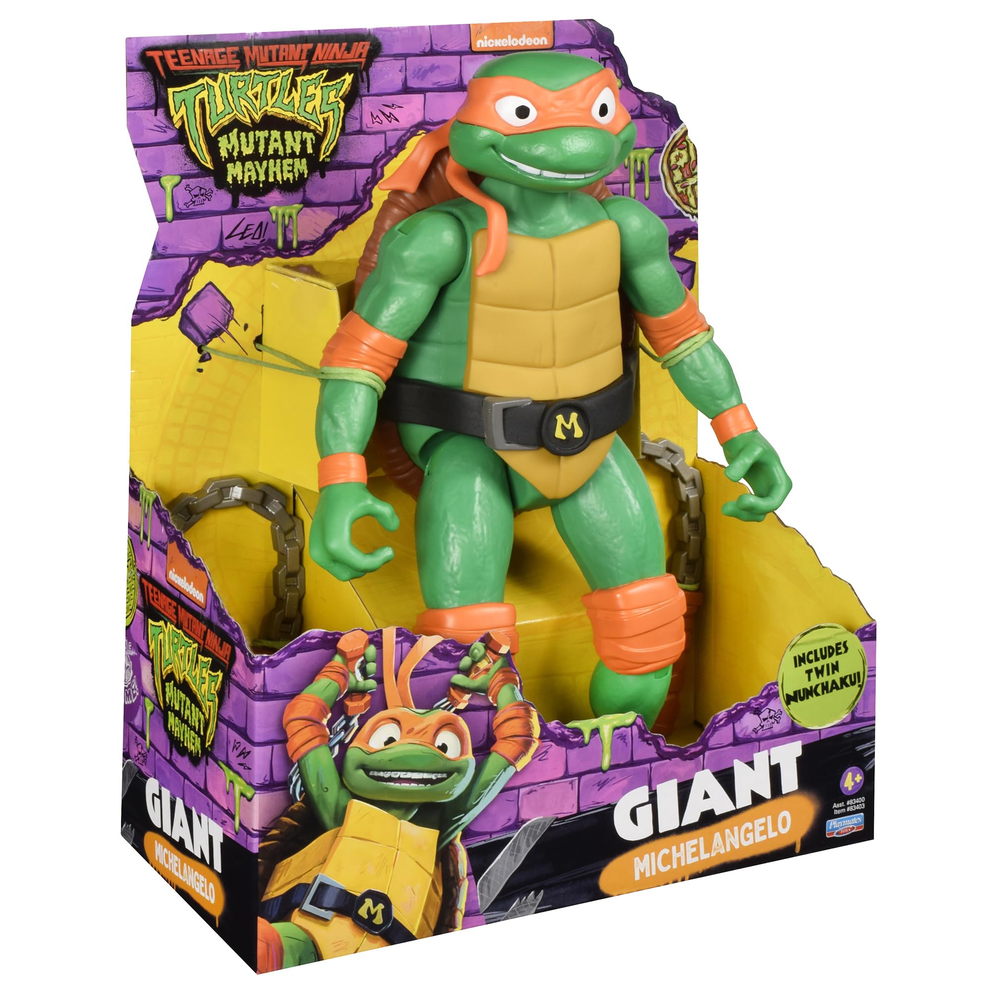 Giochi Preziosi – Leonardo Ninja Turtles Mutante Actiefiguur, 12 Cm, Beweegbaar, Met Katana's En Accessoires, Voor Kinderen Vanaf 4 Jaar
