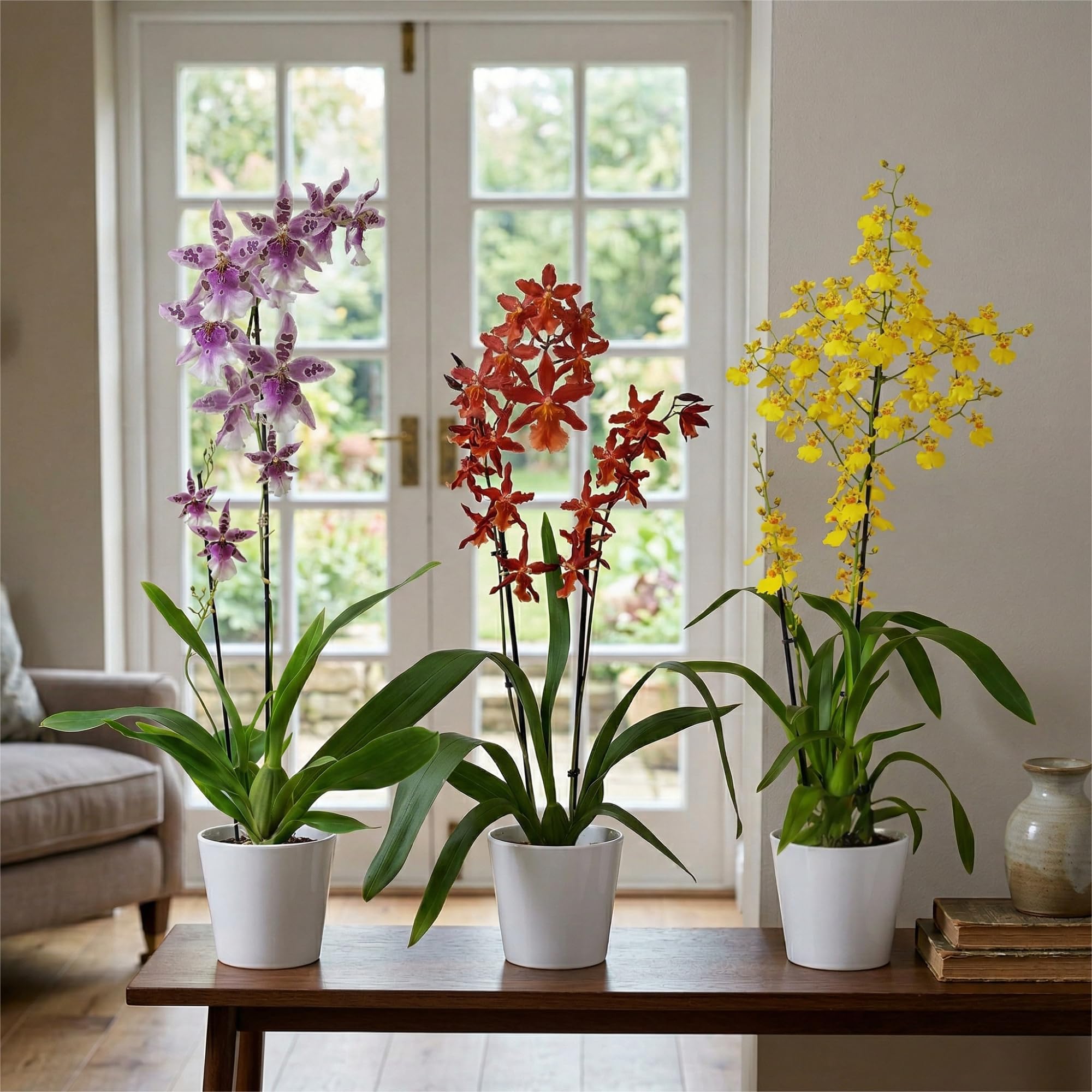 Orchidée Collection Peggy Ruth - Jumping Jack - Joost - 3 Plantes Intérieur Naturelles - 30-40 cm - Floraison et parfumées - Naturelle Plantes de Hollande (pas de graines, non artificielleles)