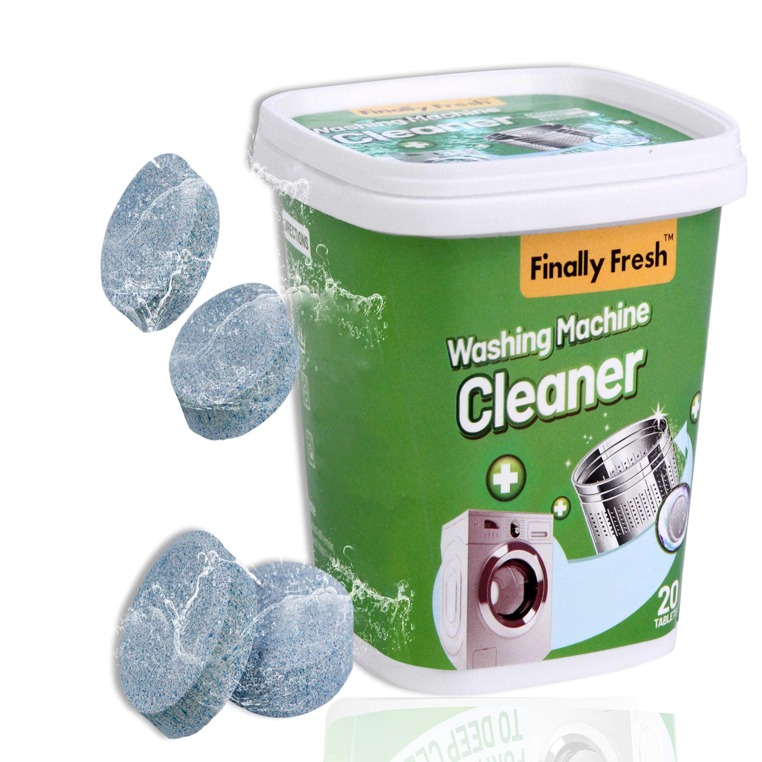 Washing Machine Cleaner, Top Load Washer Machine Cleaner, Front Load Washer Cleaner Tablets, Washer Machine Cleaner for Sensitive Skin, Suitable for All Washing Machines, 20 Tablets