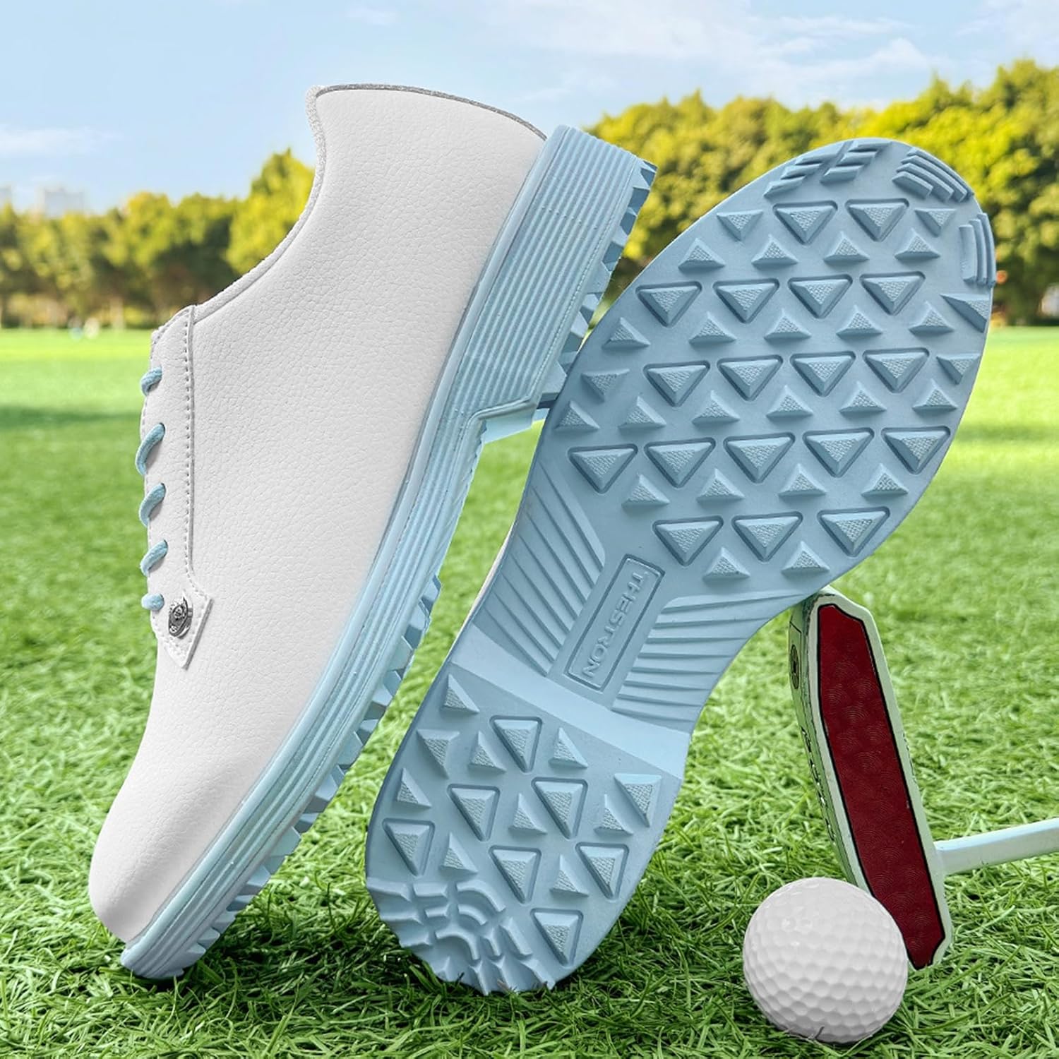 Waterproof Golf Shoes Women Resistant Spikeless Golf Footwear Lightweight Relaxed Outdoor Golf Training Sneakers