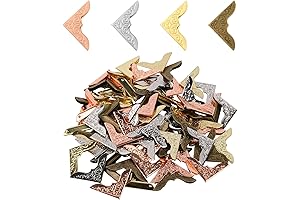 80 Pieces Metal Book Corner Protectors for Scrapbooking, Albums, and More