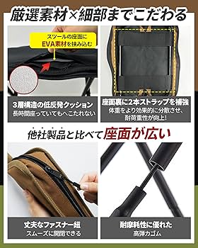 Amazon.co.jp: GOKEI 折りたたみ椅子 持ち運び 超軽量